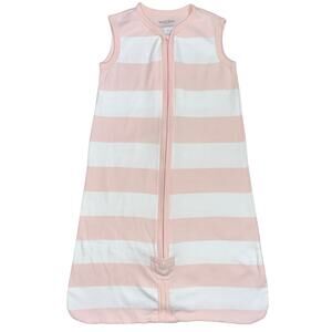Burt’s Bees Baby Beekeeper Pink White Stripe I Sleep Wearable Blanket S 0-6M